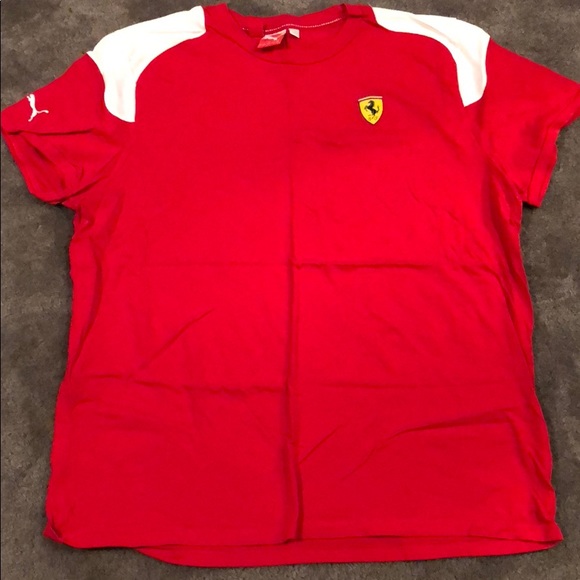 puma ferrari t shirt red